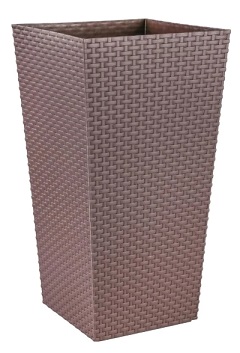 Кашпо напольное Ротанг 325х325х610мм, М6829 Альтернатива