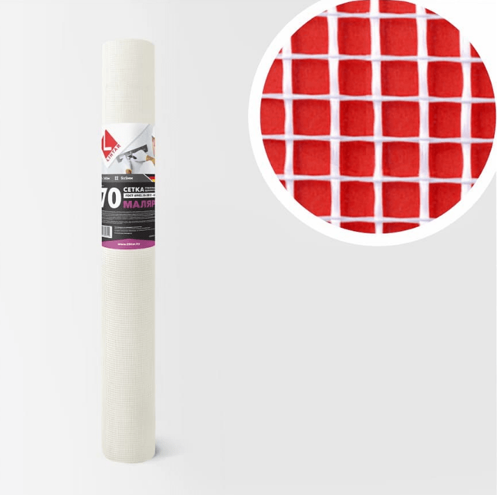 Стеклосетка Lihtar Маляр 5х5 мм, 70 г/м.кв., белая, 1х45 м