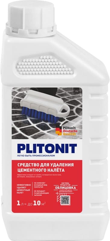 Средство для очистки от остатков цементного налета 1 л PLITONIT