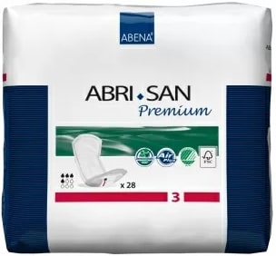 Прокладки одноразовые для взрослых Abena Abri-San 3 Premium (28 шт), Abri-Flex