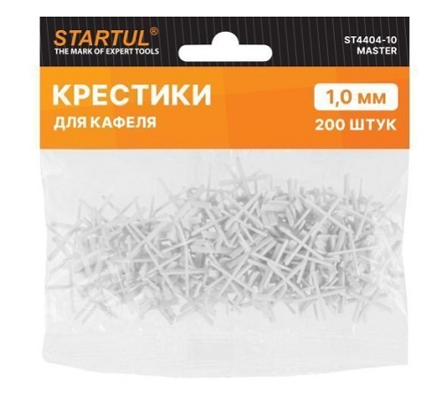 Крестики для кафеля MASTER 1.0 мм 200шт STARTUL ST4404-10