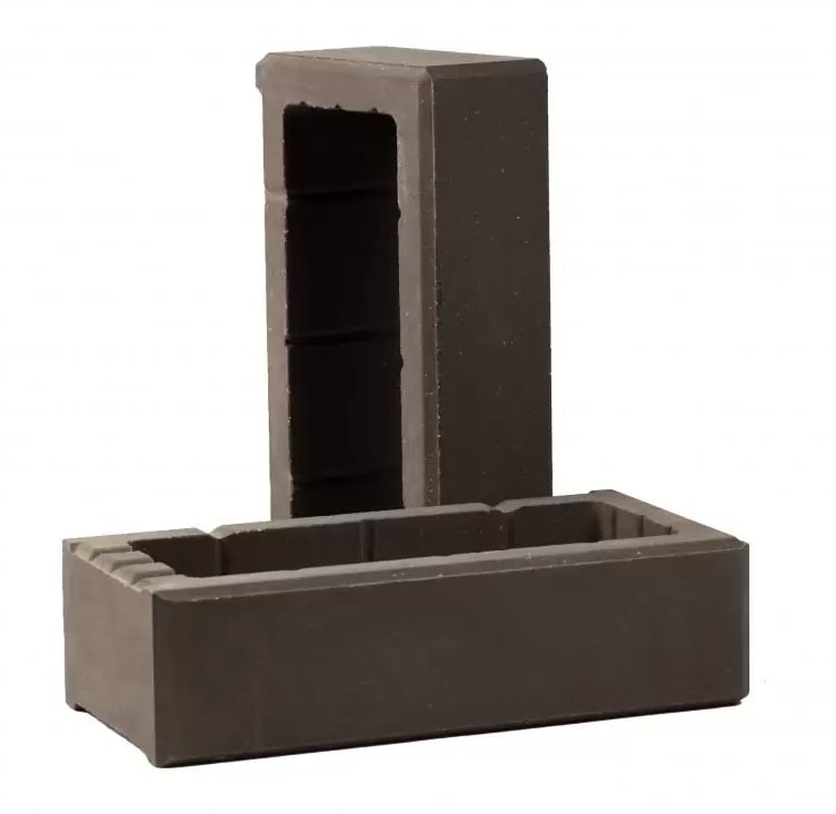 Наборный блок для столба забора (ТБЛОК-С6 графит) 240x120x65мм Рубелэко