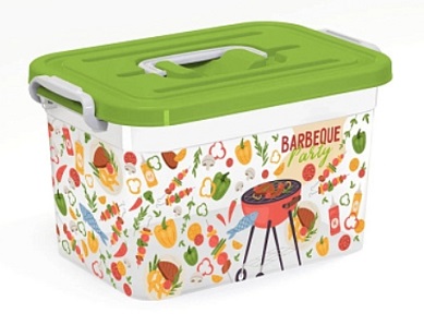 Контейнер для шашлыка BBQ party 6.5л, Полимербыт