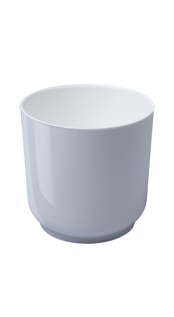 Горшок пластиковый с вкладкой ДЕЛЬТА белый 19x19см 4.4л Ливингрин