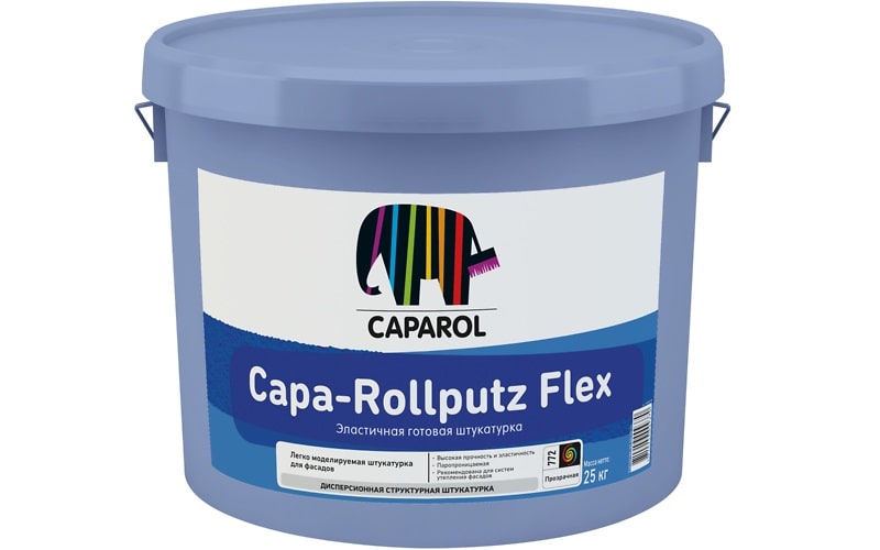 Штукатурка декоративная Capa-Rollputz Flex Base 1 Caparol, 25 кг