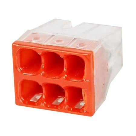 Строительно-монтажная клемма СКМ EU2.5-426 6 отверстий (0.5-2.5мм²), HLT