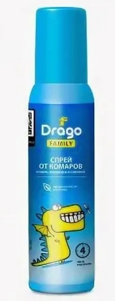 Cпрей от комаров 100 мл Grass Drago Family 