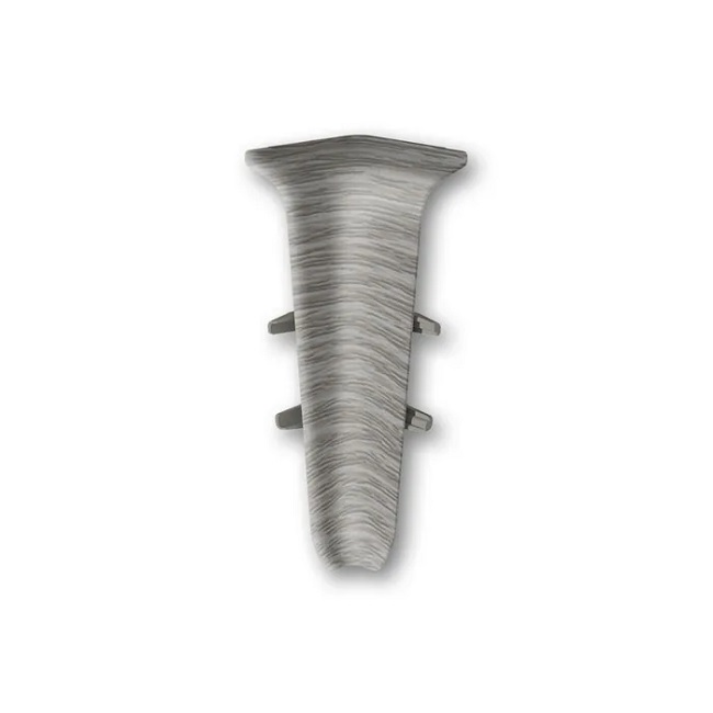 Угол внутренний для плинтуса 70 мм 210 Дуб Пепельный Деконика