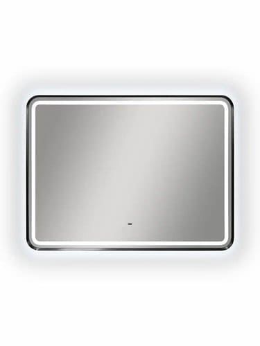 Зеркало Aliro Black Led 80х60 см Континент с бесконтактным сенсором