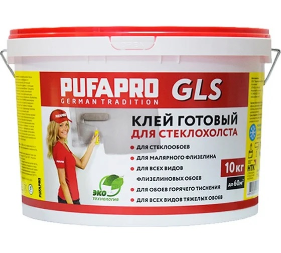 Клей для стеклообоев готовый PUFAPRO GLS, 10 кг