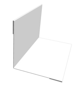 Планка угла внутреннего 50х50х2000 мм RAL9003 (белый) Скайпрофиль