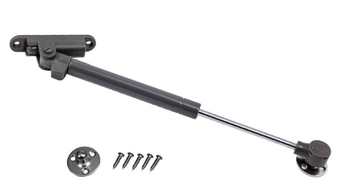 Подъемник газовый верхний с доводчиком 60N серый, AKS 115566