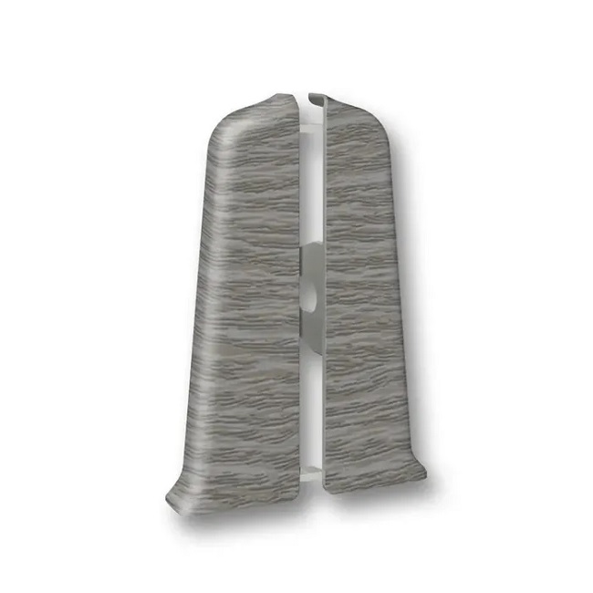 Торцевые (левая и правая) для плинтуса 70 мм 210 Дуб Пепельный Деконика