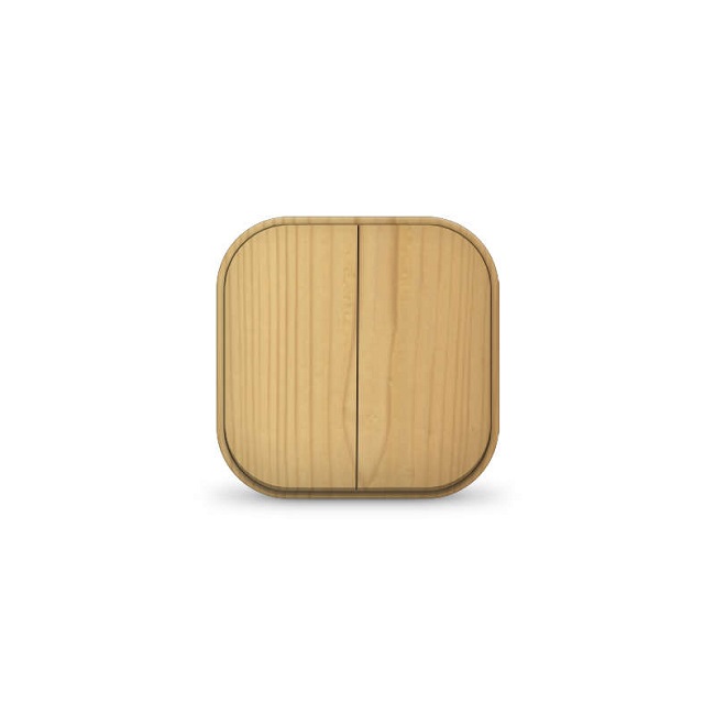 ВЫКЛЮЧАТЕЛЬ 2-клавишный сосна, IONICH 1436