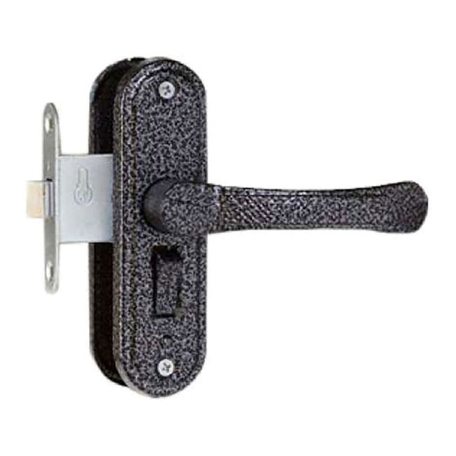 Ручка защелка правая антик серебро ВолМет ЗЩ1Д-5-07-10/1.2-1