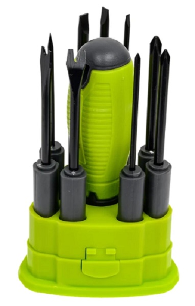 Набор отвертка с насадками 65 мм, 10 шт. DYLLU DTSS1B10