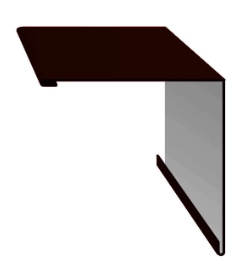 Планка угла наружного 115х115х2000 мм  RAL8017 (шоколадно-коричневый) Скайпрофиль