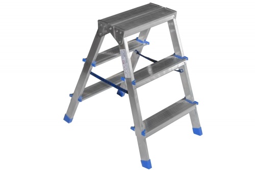Лестница стремянка двухсторонняя алюминиевая 3 ступени T04203 TARKO
