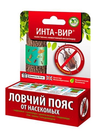 Ловчий пояс для отлова насекомых-вредителей ИНТА-ВИР 