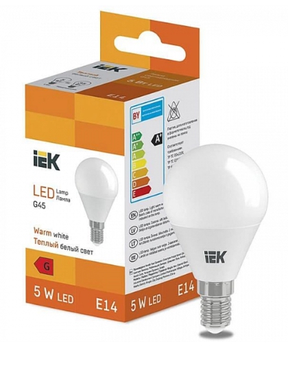 Лампа светодиодная LED LL-I-G45-5-230-30-E14 400 lm