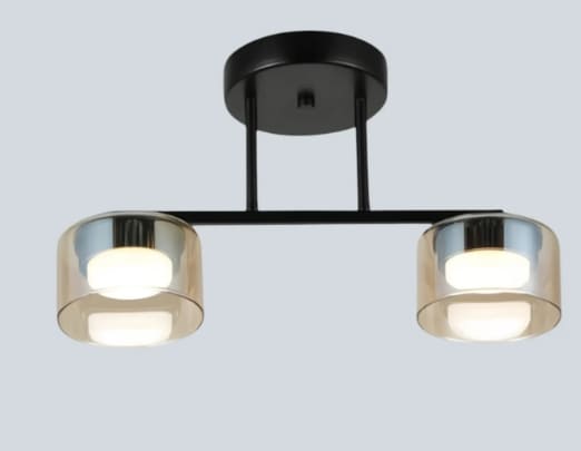 Светильник потолочный X-GX53 3471/2L черный Aitin-Pro 