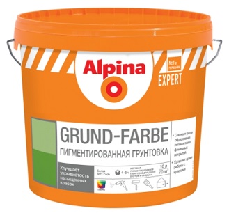 Грунтовка пигментированная Alpina Expert Grund-Farbet, белая 2.5 л