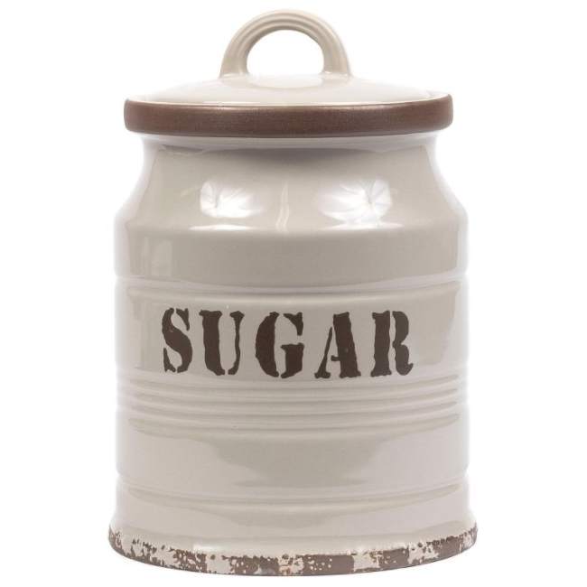 Банка для сыпучих продуктов Sugar 800 мл Fresca LF13297-Grey