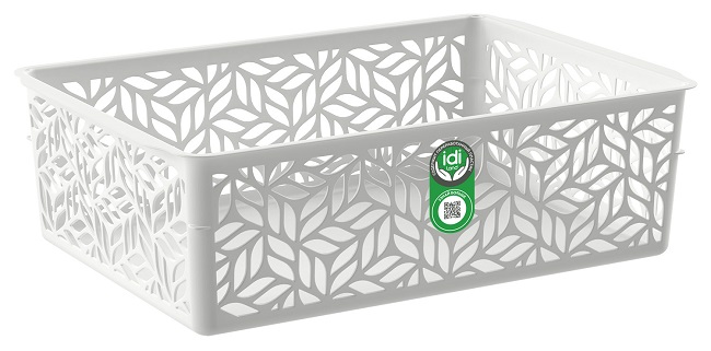 Корзинка универсальная Linden 2 л, 230х160х70мм (светло-серый), Idiland 221313121/03