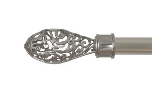 Наконечник Версаль 25 мм, хром матовый (2 шт), Дельфа