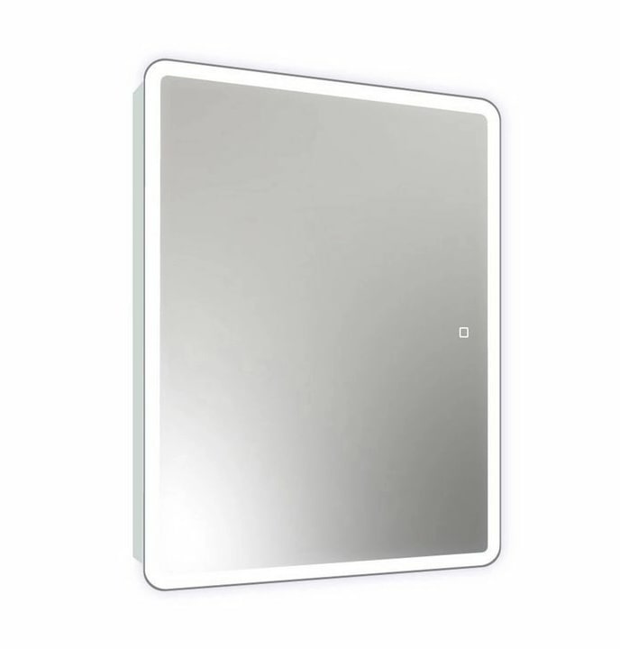 Шкаф навесной зеркальный Континент Emotion LED 60x80 (подсветка, сенсор, диммер, подогрев)