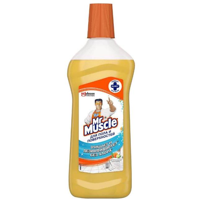 Средство для мытья полов Mr. Muscle Цитрусовый коктейль 0.5 л