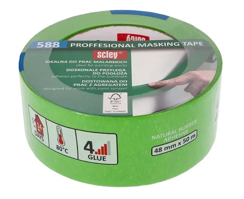 Лента малярная SCLEY 588 зеленая 48ммх50м 0300-885048 Hardy