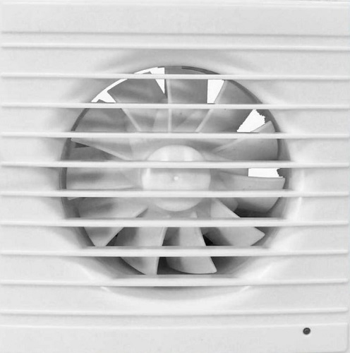 Вентилятор вытяжной на шарикоподшипнике, с обратным клапаном, малошумный d100 мм ВИЕНТО 100СK STILL-В