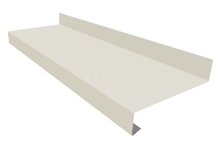 Отлив оконный 15х150x40мм L2000мм RAL9003 (белый) ЖЕСТЬ