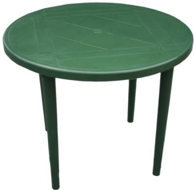Стол круглый d90×71 см (Темно-зеленый), 130-0022 Стандарт Пластик