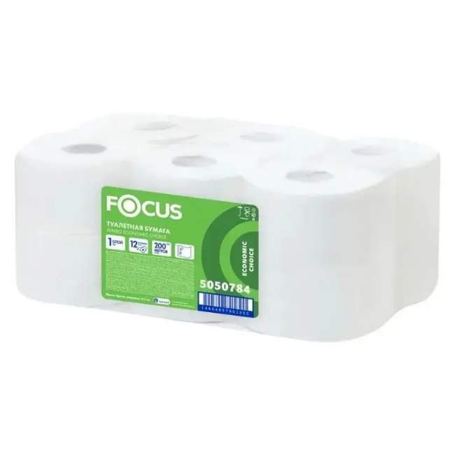 Бумага туалетная 1-слойная FOCUS SMART 5103021
