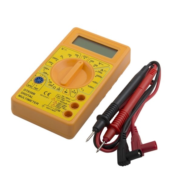 Мультиметр цифровой желтый 59002 Electraline