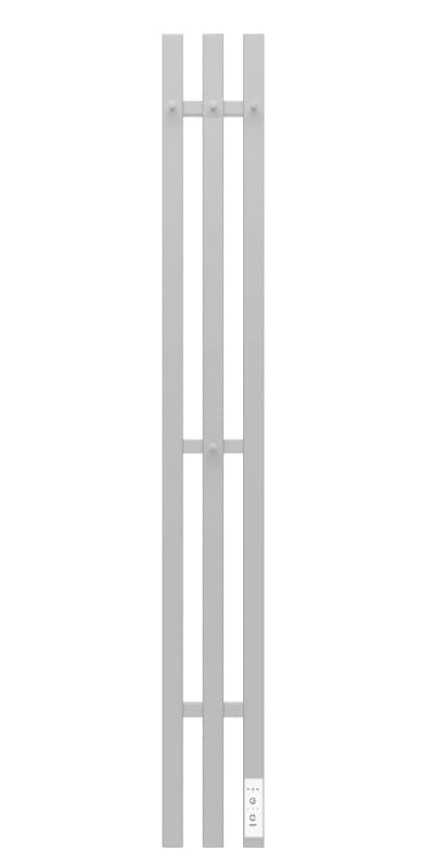 Полотенцесушитель GRANULA 15x150 Квадро Вертикаль белый (электрический)