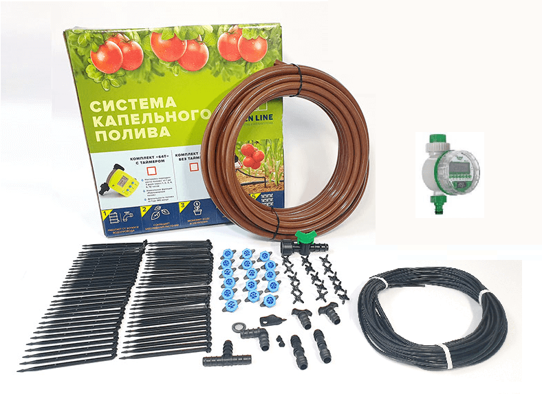 Система капельного полива GreenLine 64T с автоматикой