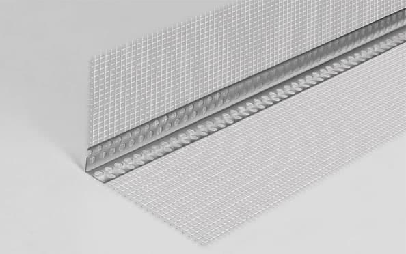 Уголок алюминиевый перфорированный 3 м с сеткой