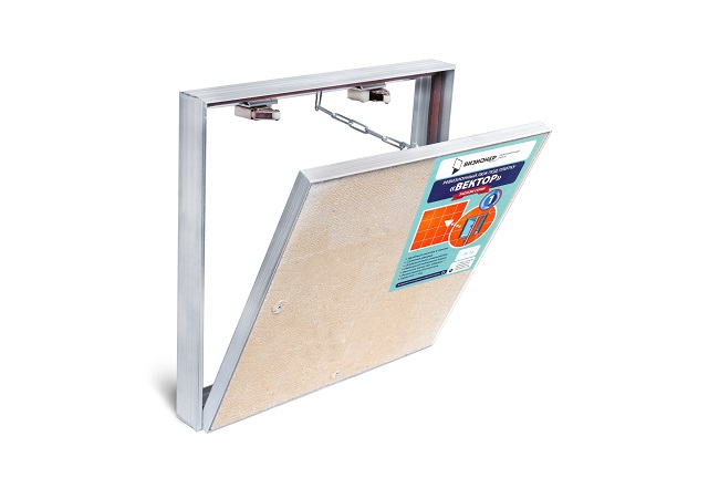 Люк под плитку Вектор 250x250x40 мм Левша