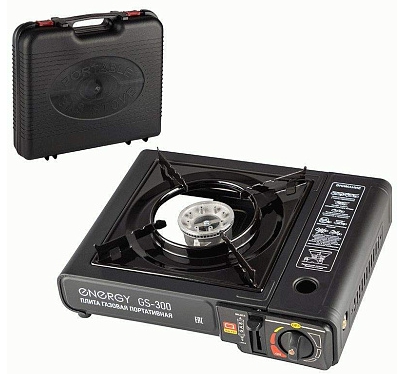 Плита настольная газовая портативная ENERGY GS-300 (2 типа подключения)