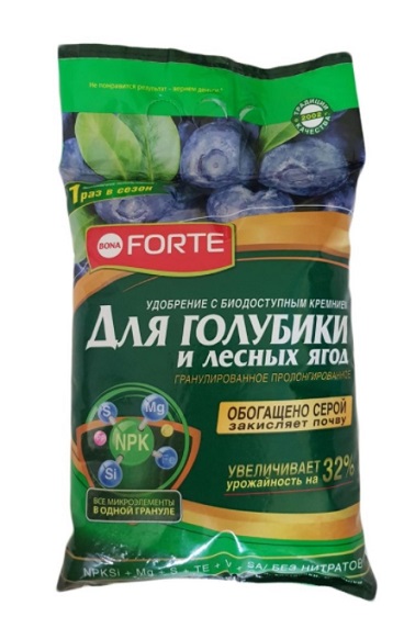 Удобрение для Голубики и лесных ягод с кремнием 2.5кг Bona Forte