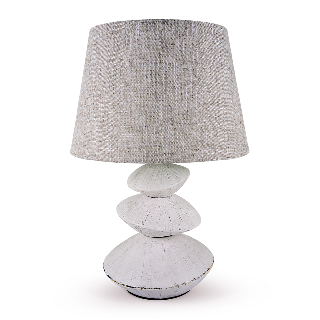 Светильник настольный 446 Стоун-арт белый E27 Lucia