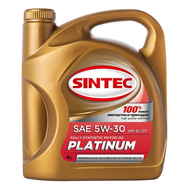 Масло моторное синтетическое Sintec Platinum SAE 5W-30 API SL/CF 4 л