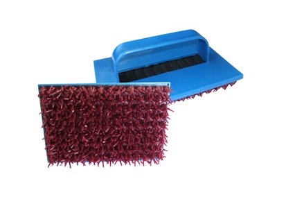 Губка-скребок с ручкой широкая 15.5х10 см, STMDECOR EG019S