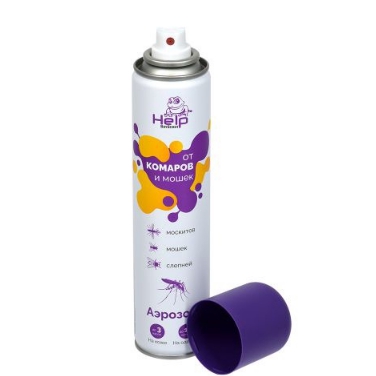 Аэрозоль от комаров и мошек, 200 мл, HELP