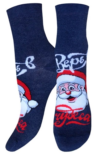 Носки детские 3079 рис.8051 т.синий меланж, Брестский чулочный комбинат