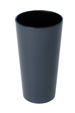 Кашпо для цветов пластмассовое 1,5 л графит Камелия GARDENPLAST