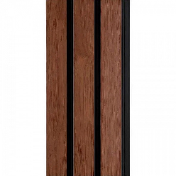 Панель декоративная 3D Rail Вишня 120x10x2700 мм, Grace